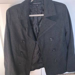 Forever 21 Dark Charcoal Peacoat